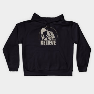 Believe bigfoot Kids Hoodie